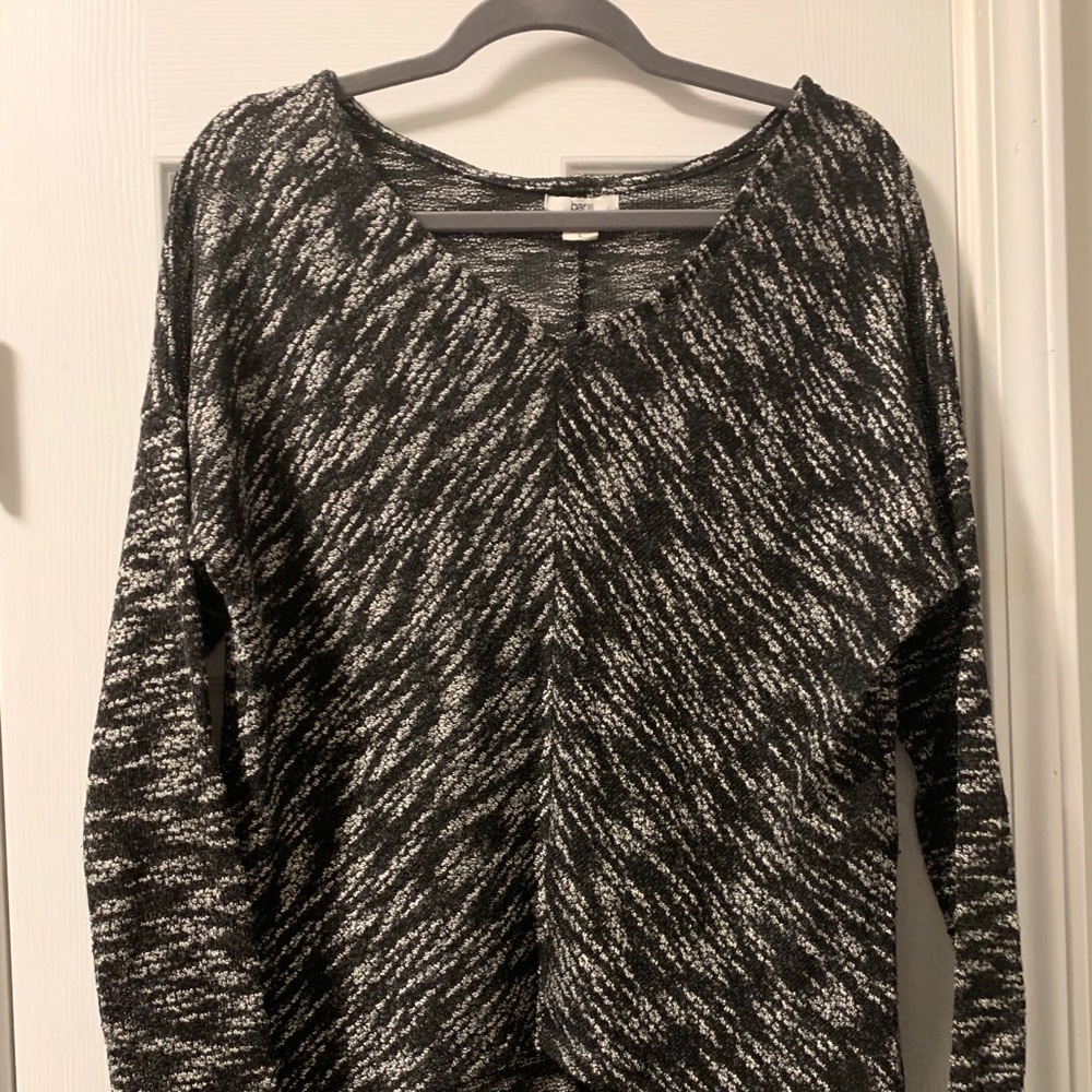 Black and white sweater